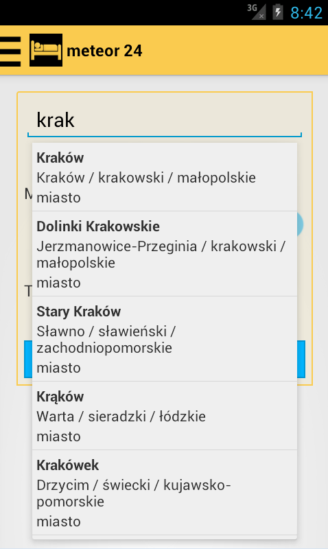 meteor24.pl aplikacja ekran 1